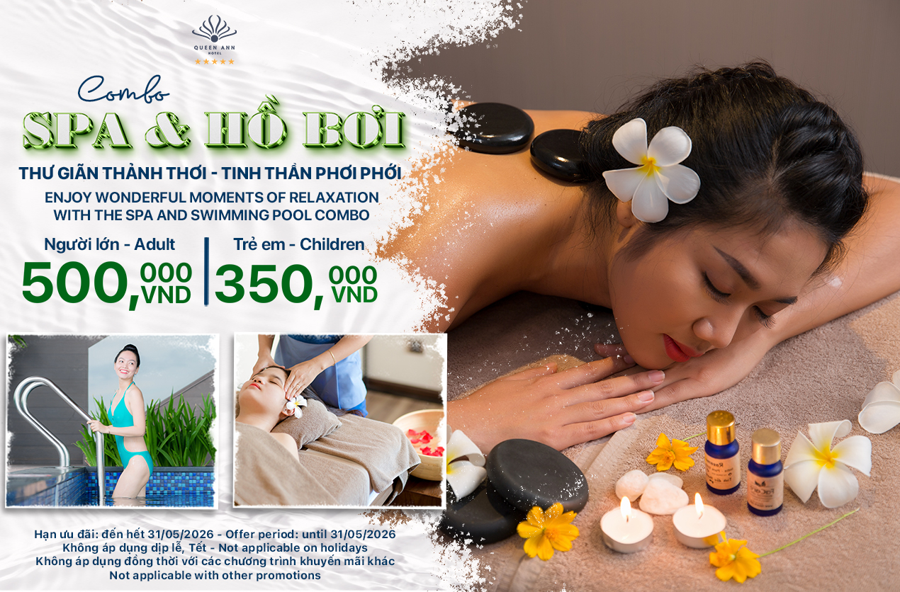 COMBO SPA & HỒ BƠI - THƯ GIÃN THẢNH THƠI, TINH THẦN PHƠI PHỚI